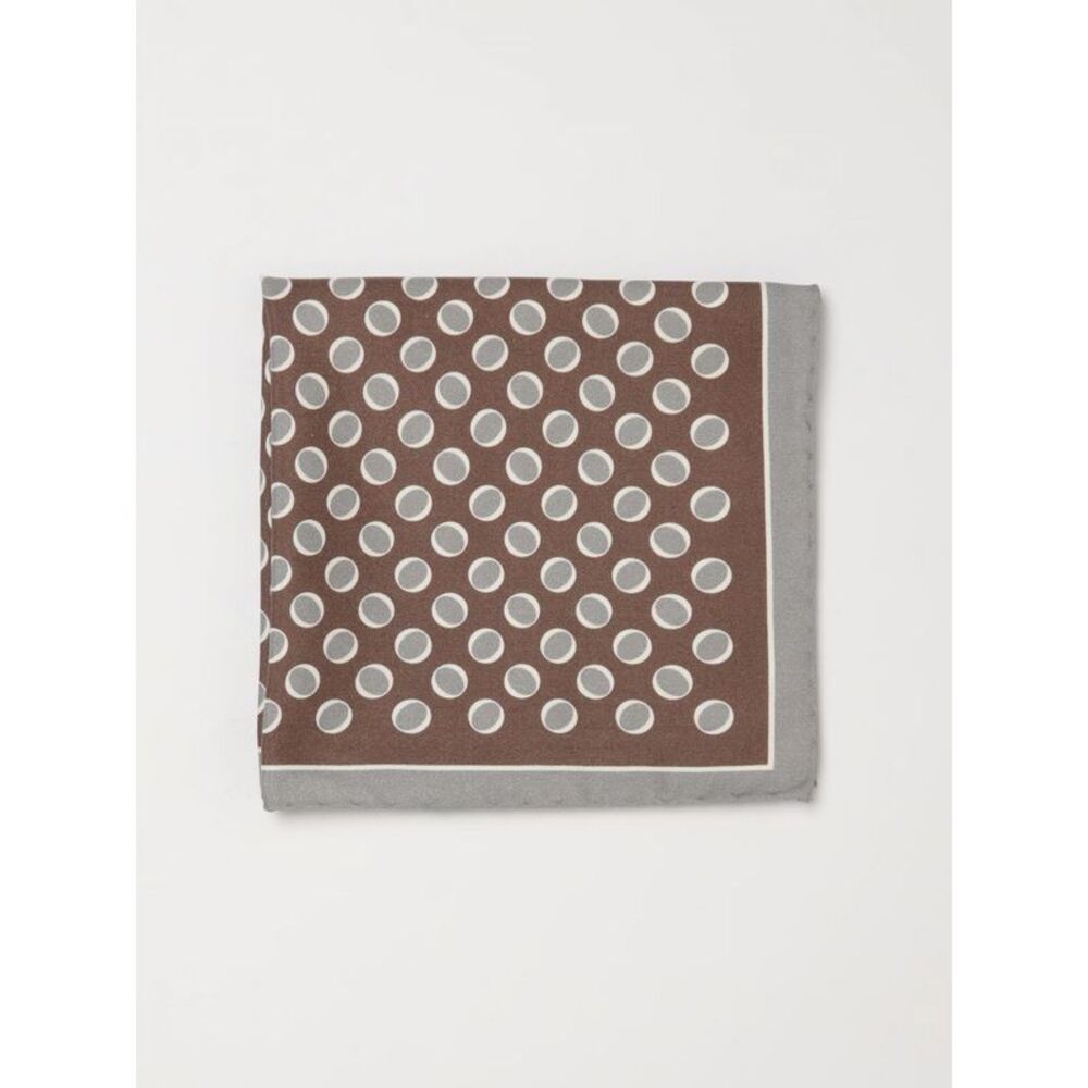 Tagliatore Pocket Square Men Brown